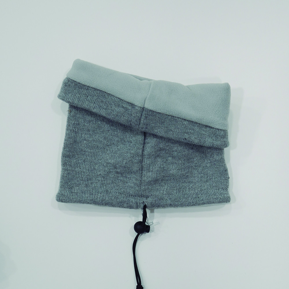 1561 GRIS JASPEADO BRAGA CUELLO INVIERNO CON FORRO INTERIOR