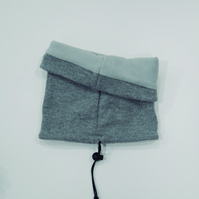 1561 GRIS JASPEADO BRAGA CUELLO INVIERNO CON FORRO INTERIOR